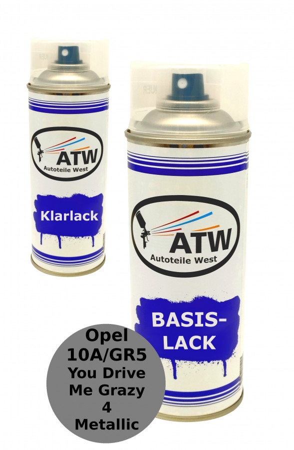 Autolack für Opel 10A/GR5 You Drive Me Grazy 4 Metallic +400ml Klarlack Set
